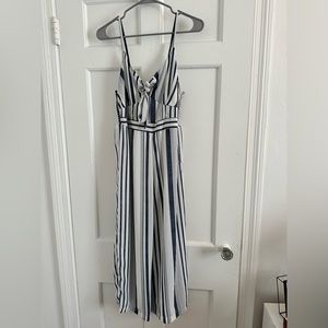 Medium Blue striped jumpsuit!